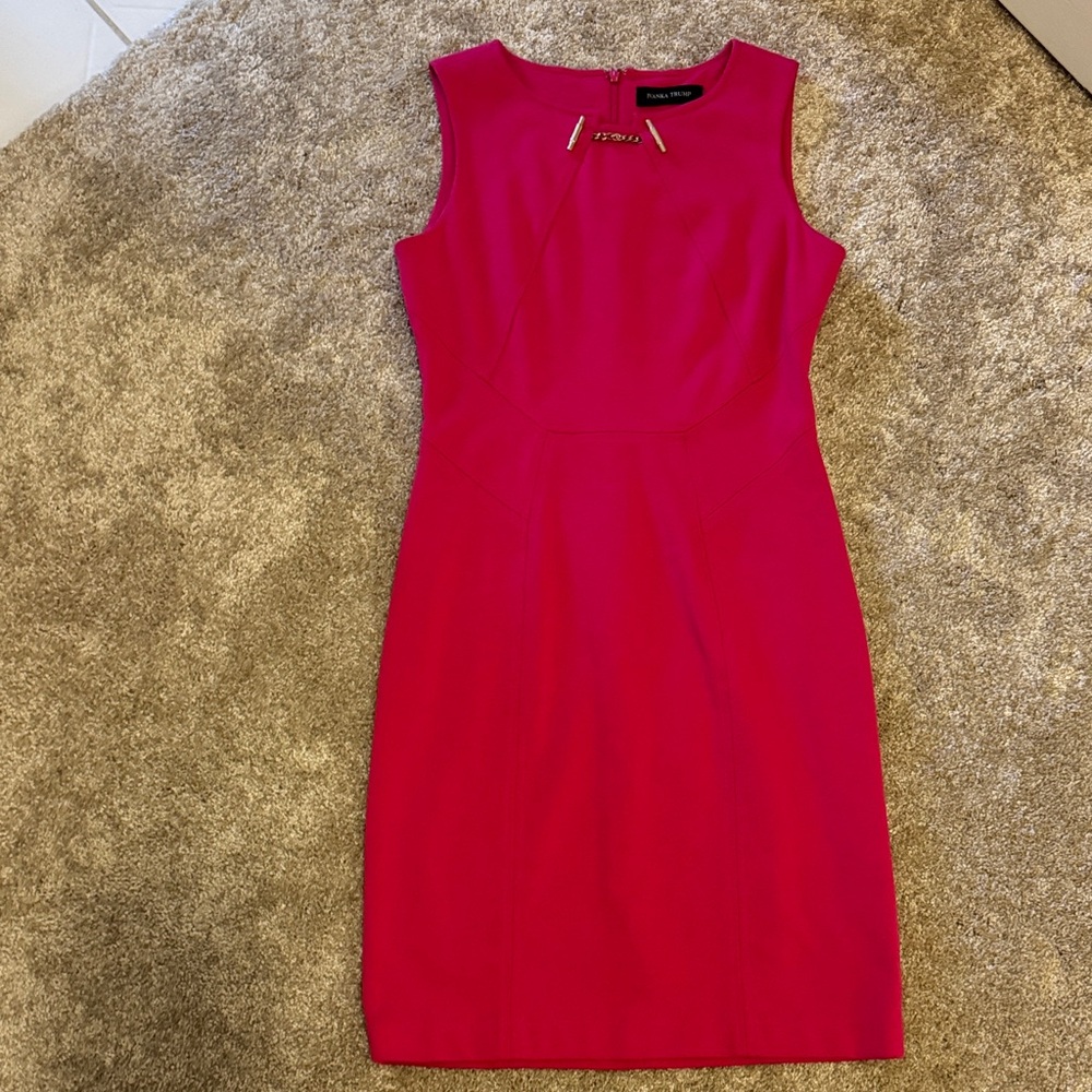 Ivanka Fuchsia Midi Dress